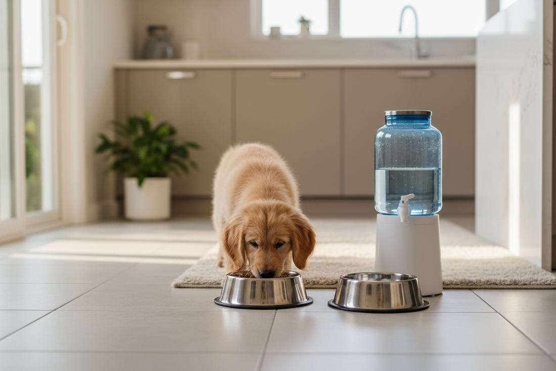 Best Puppy Food Bowl & Water Dispenser_furrificpet.com