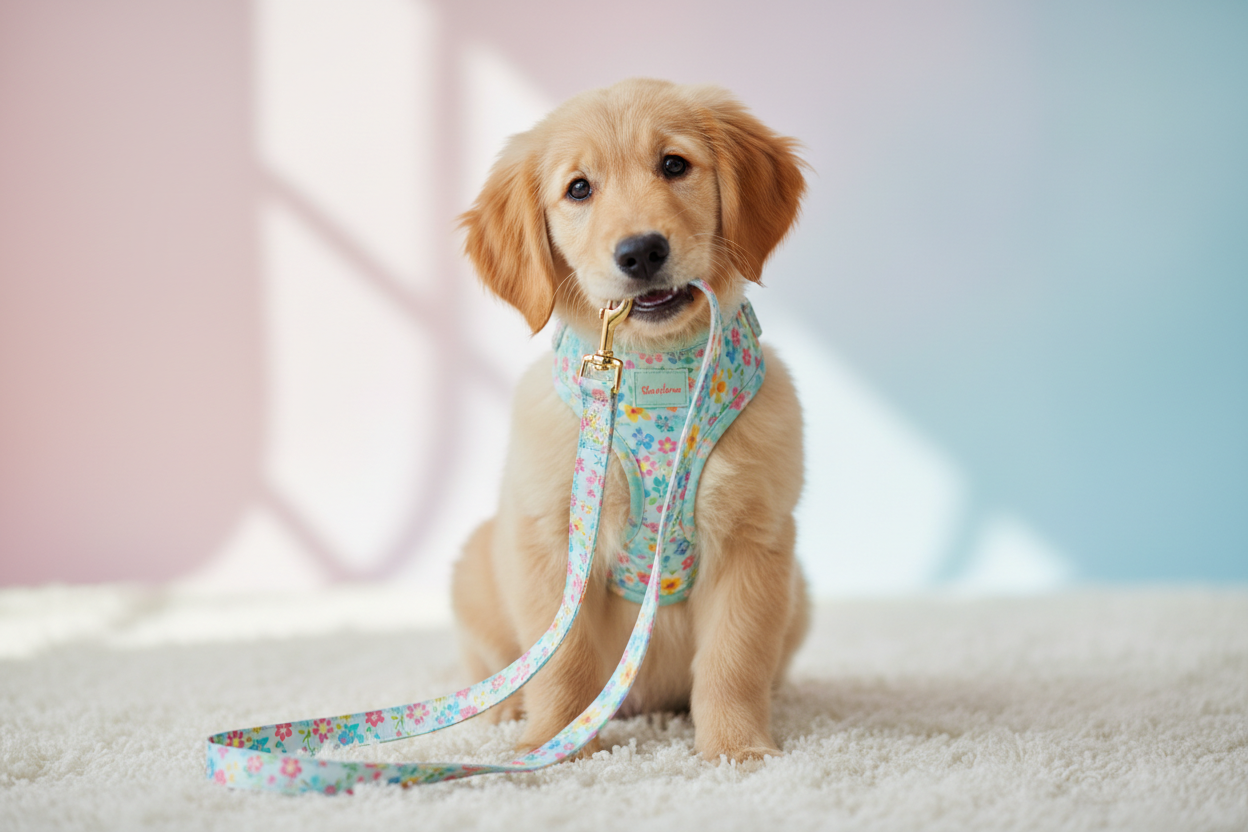 Cutest Puppy Harnesses and Leash Sets_furrificpet.com