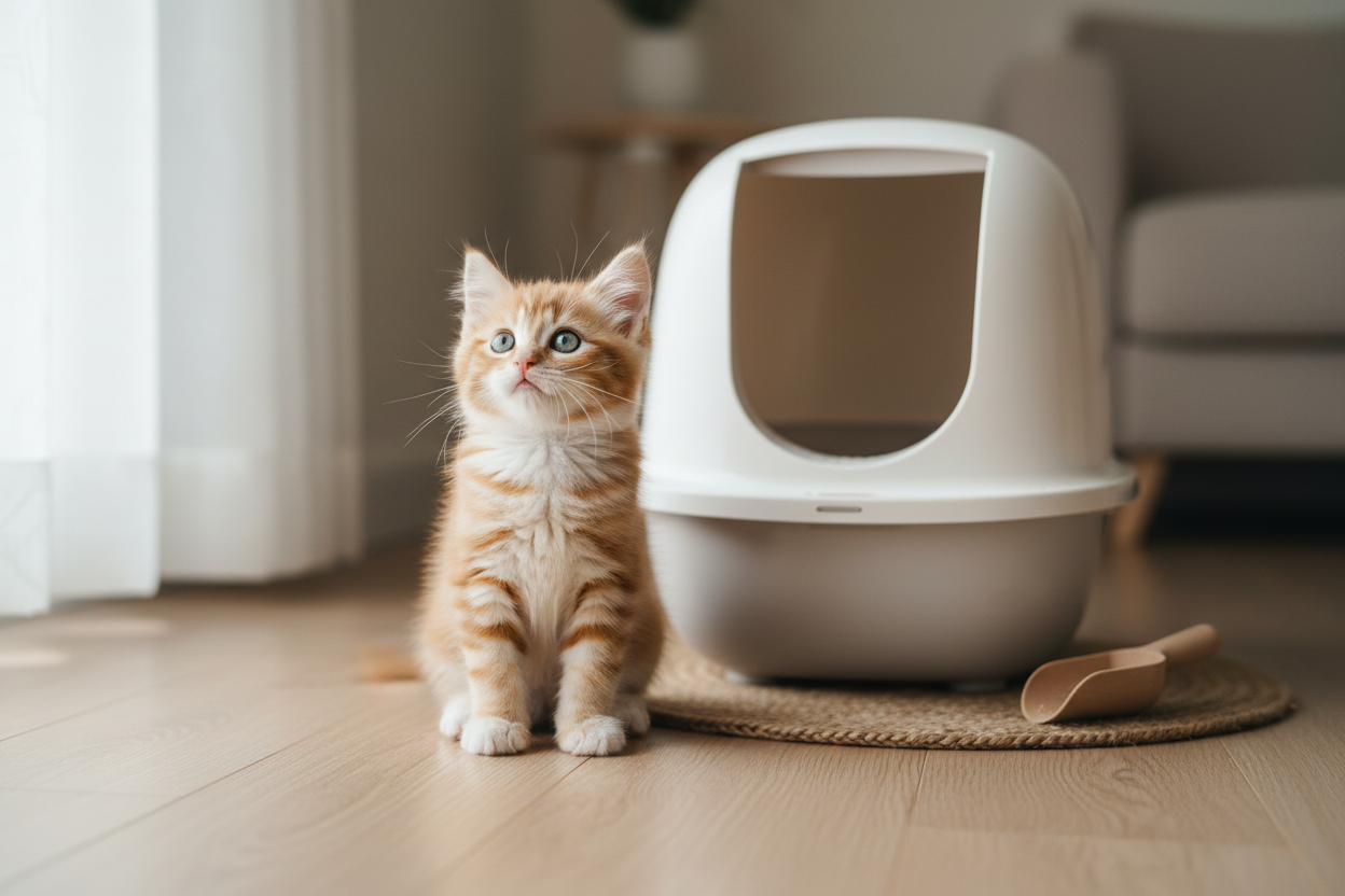 Why Is My Kitten Meowing at the Litter Box_furrificpet.com