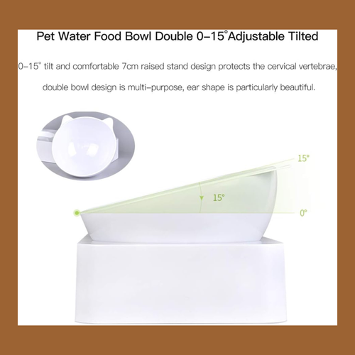Automatic Gravity Cat Water Dispenser & Feeding Bowl Set_FurrificPet.com