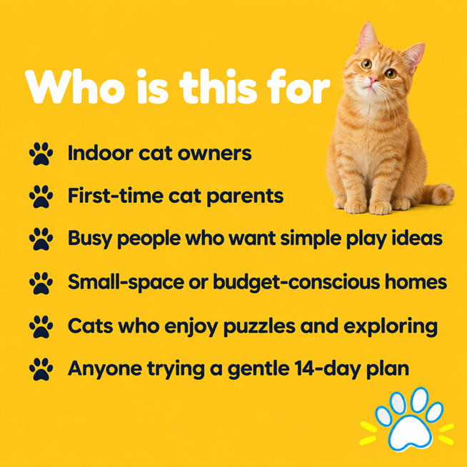 Happy at Home: Indoor Cat Enrichment Guide (Instant PDF)