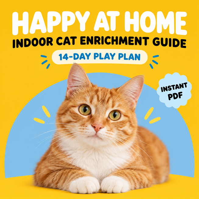 Happy at Home: Indoor Cat Enrichment Guide (Instant PDF)