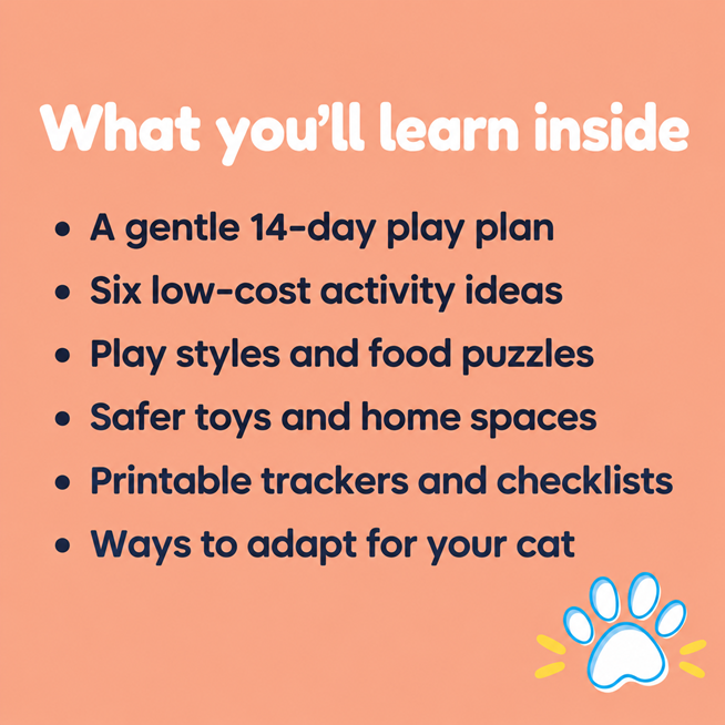 Happy at Home: Indoor Cat Enrichment Guide (Instant PDF)