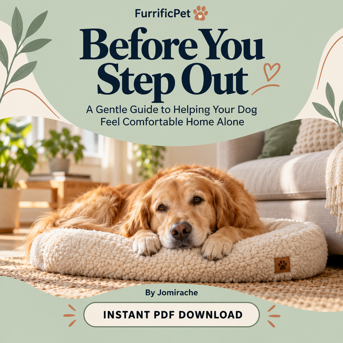 Before You Step Out: A Gentle Guide to Helping Your Dog Feel Comfortable Home Alone (Instant PDF)