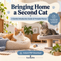 Bringing Home a Second Cat: A Gentle Introduction Guide & Printable Planner (PDF)
