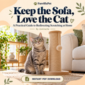Keep the Sofa, Love the Cat: A Practical Guide to Redirecting Scratching at Home (Instant PDF)