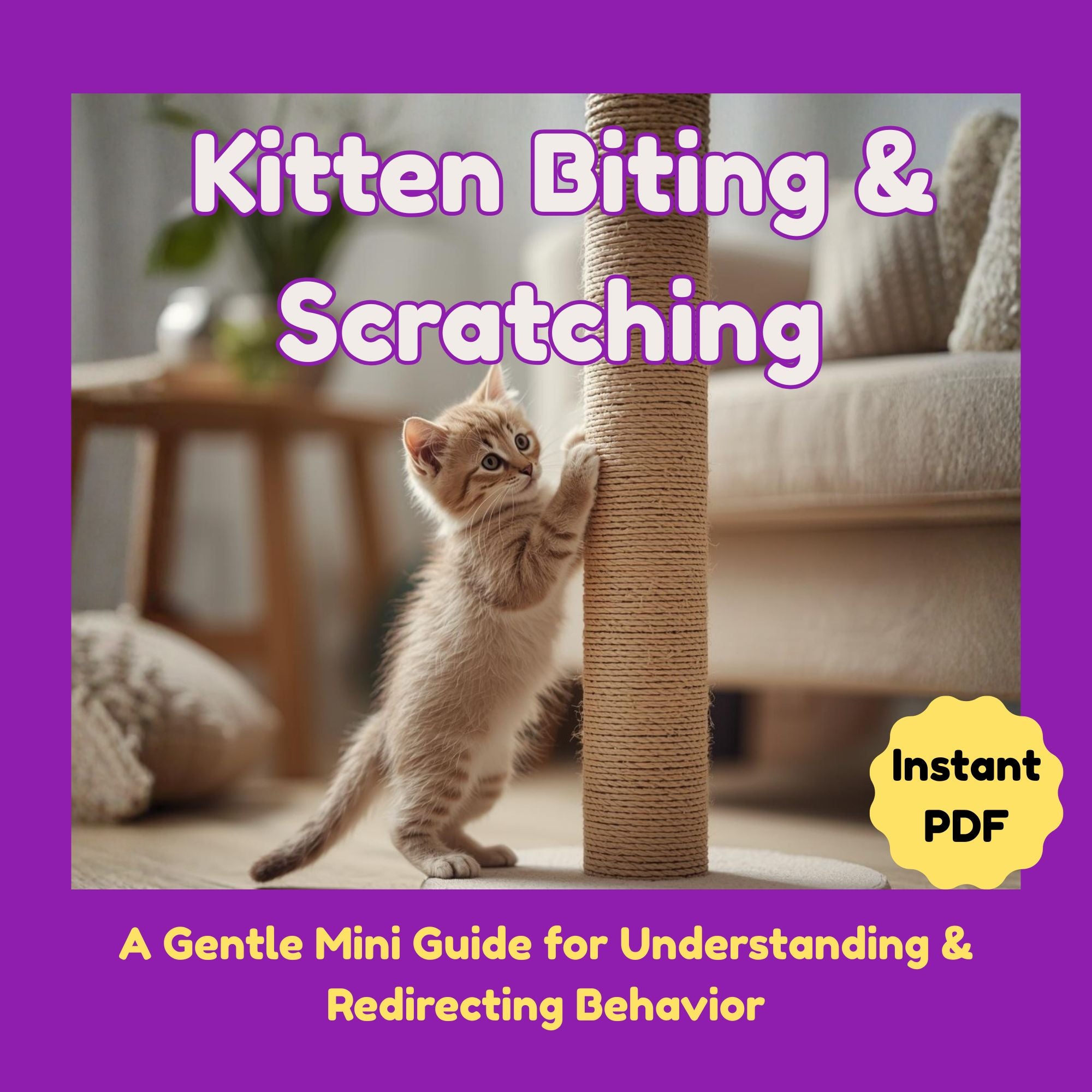 Kitten biting and scratching_furrificpet