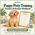 Puppy Potty Training Tracker & Routine Workbook (Printable PDF)