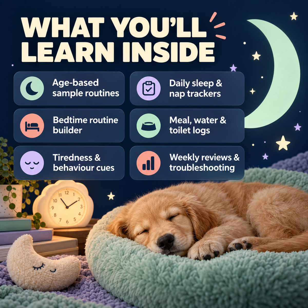 Puppy Sleep & Daily Routine Planner – 24-Page Printable PDF