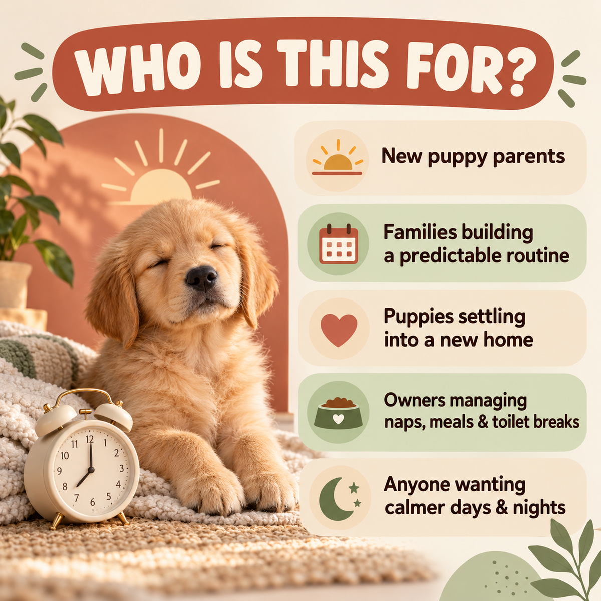 Puppy Sleep & Daily Routine Planner – 24-Page Printable PDF