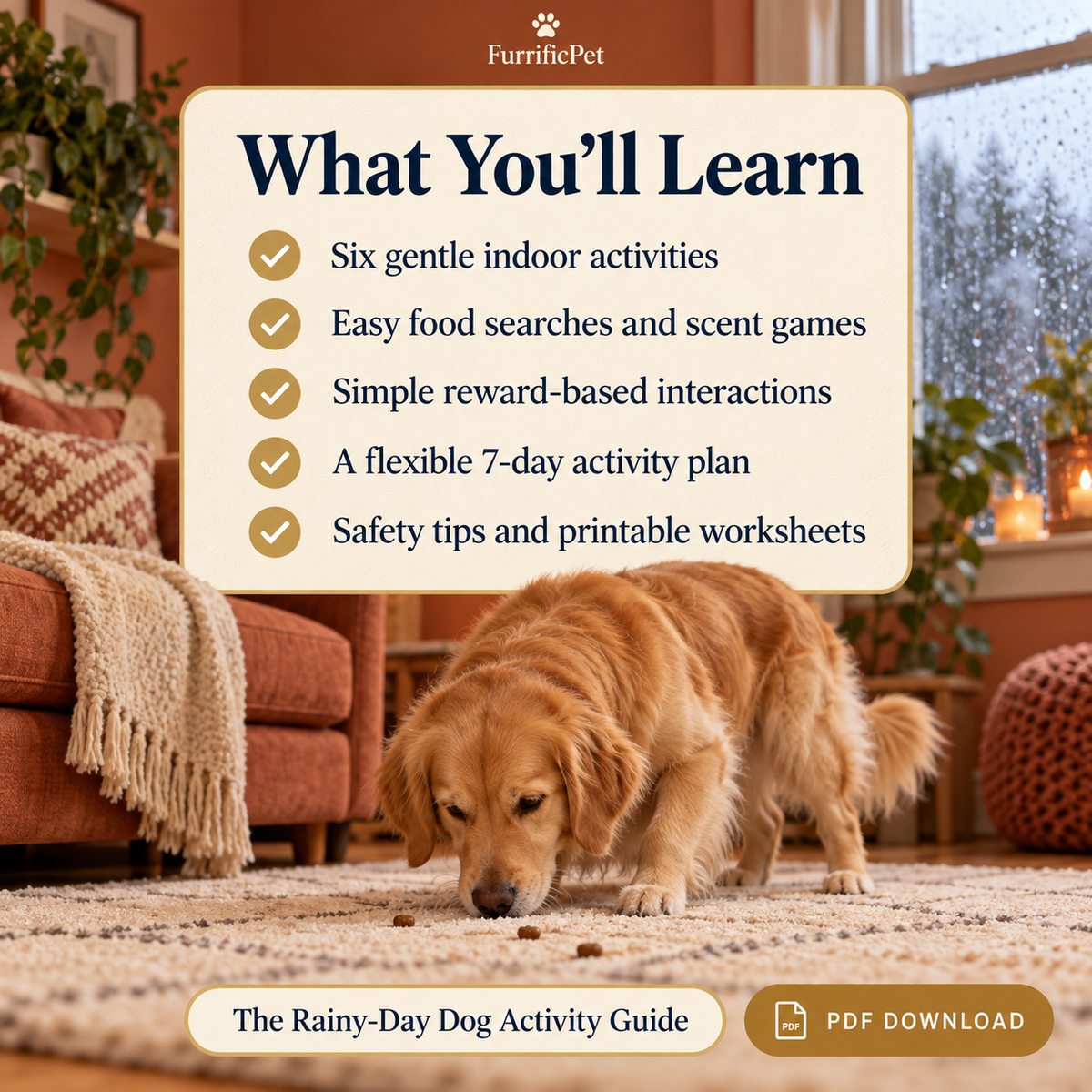 The Rainy-Day Dog Activity Guide: Indoor Games & 7-Day Planner (PDF Download)