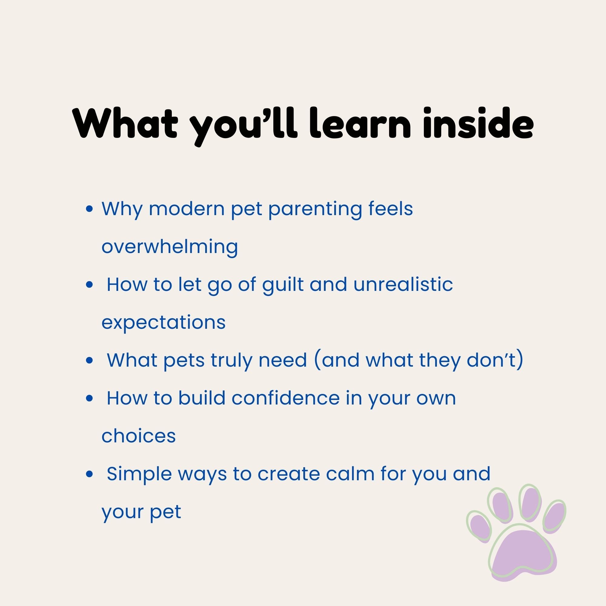 You’re Not Failing Your Pet_What youll learn inside_Furrificpet.com